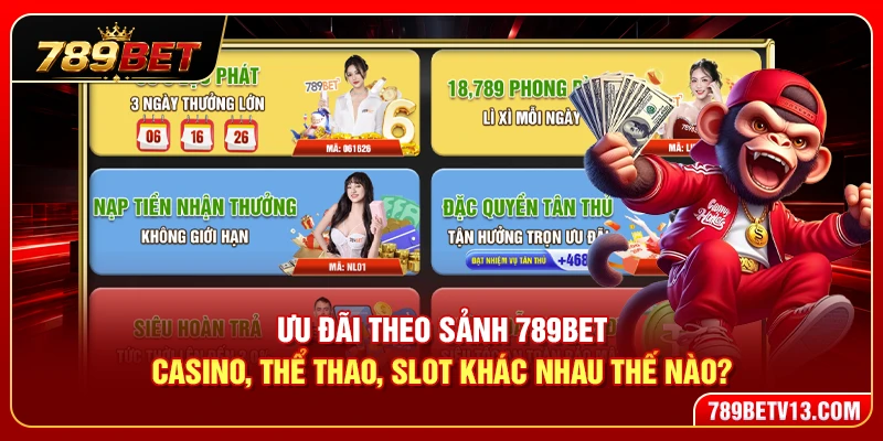 Ưu Đãi Theo Sảnh 789BET – Casino, Thể Thao, Slot Khác Nhau Thế Nào? 1 Ưu Đãi Theo Sảnh 789BET – Casino, Thể Thao, Slot Khác Nhau Thế Nào?