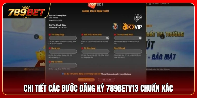 Đăng Ký 789BET 2 Quy trình đăng ký 789BET chi tiết dành cho người dùng mới.