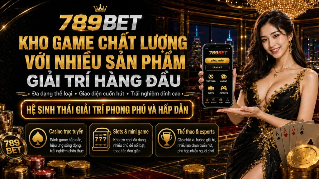 789BET – Tải APP 789BET – Link 789 BET Chính Thức 2026 3 Kho game chất lượng với nhiều sản phẩm giải trí hàng đầu
