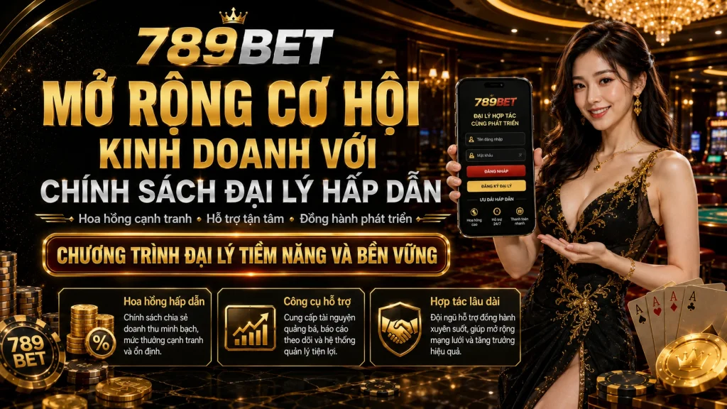 789BET – Tải APP 789BET – Link 789 BET Chính Thức 2026 6 Mở rộng cơ hội kinh doanh với chính sách đại lý hấp dẫ